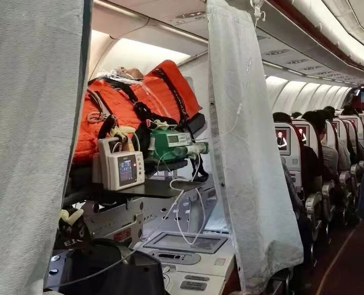 化隆跨国医疗包机、航空担架